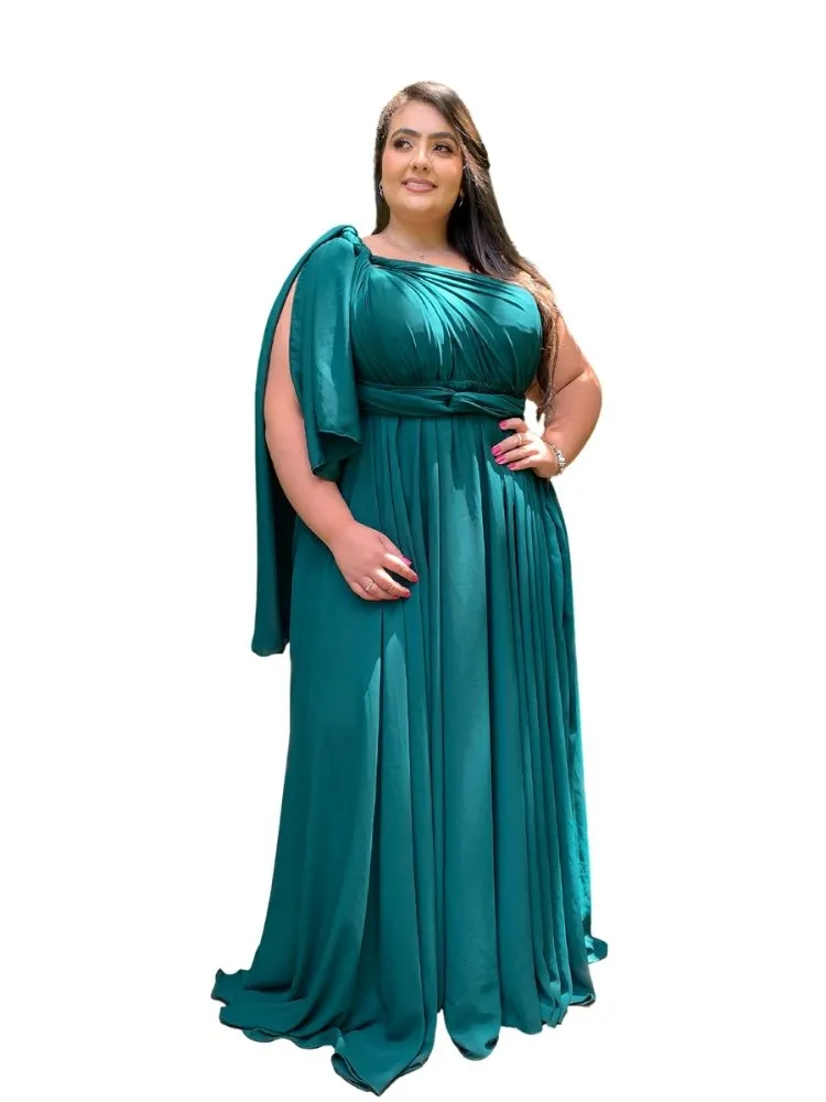 Vestido de Madrinha de Casamento Grace Verde Esmeralda