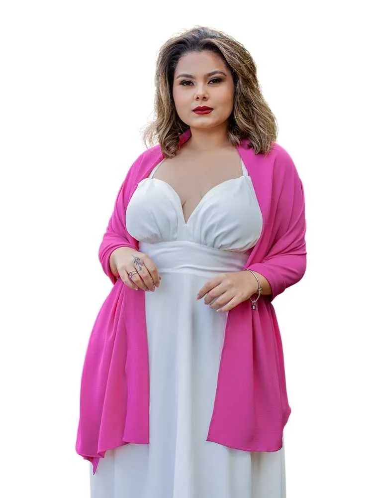 Echarpe para Vestido de Festa Rosa Pink