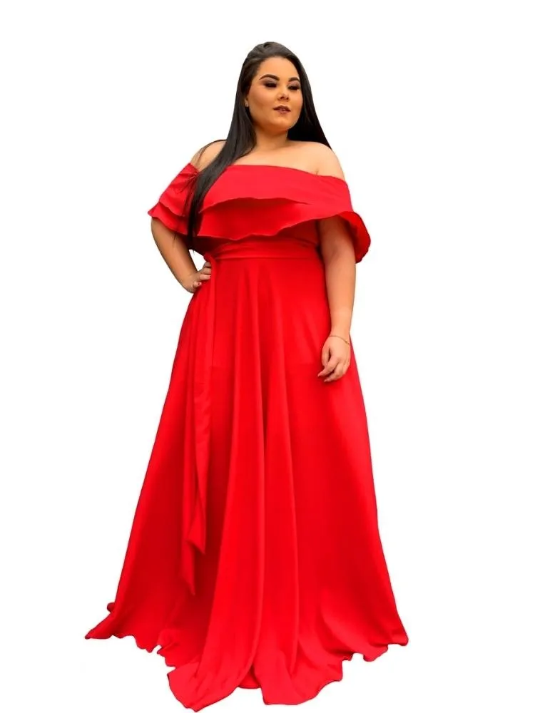 Vestido Madrinha de Casamento Vermelho Honeymoon