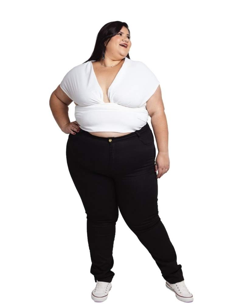 Calça Jeans Feminina Skinny Preta