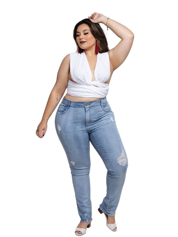 Calça Jeans Feminina Petit Azul Claro