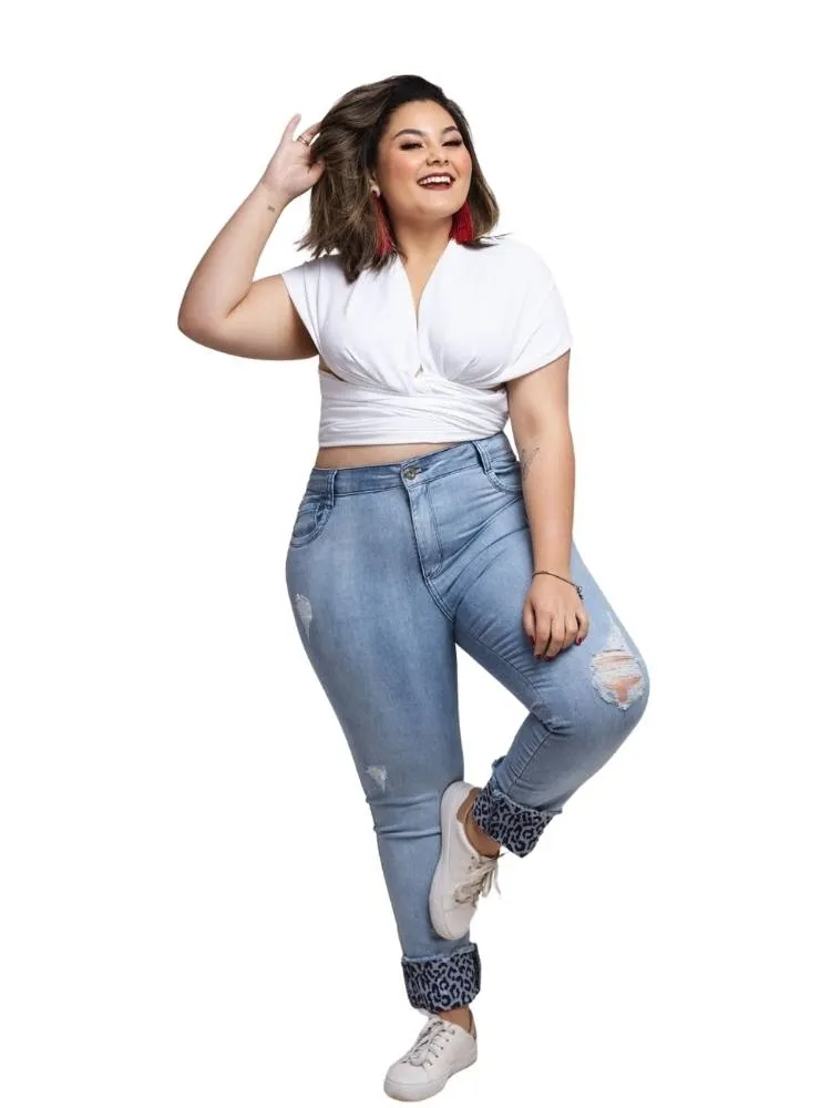 Calça Jeans Feminina Petit Azul Claro