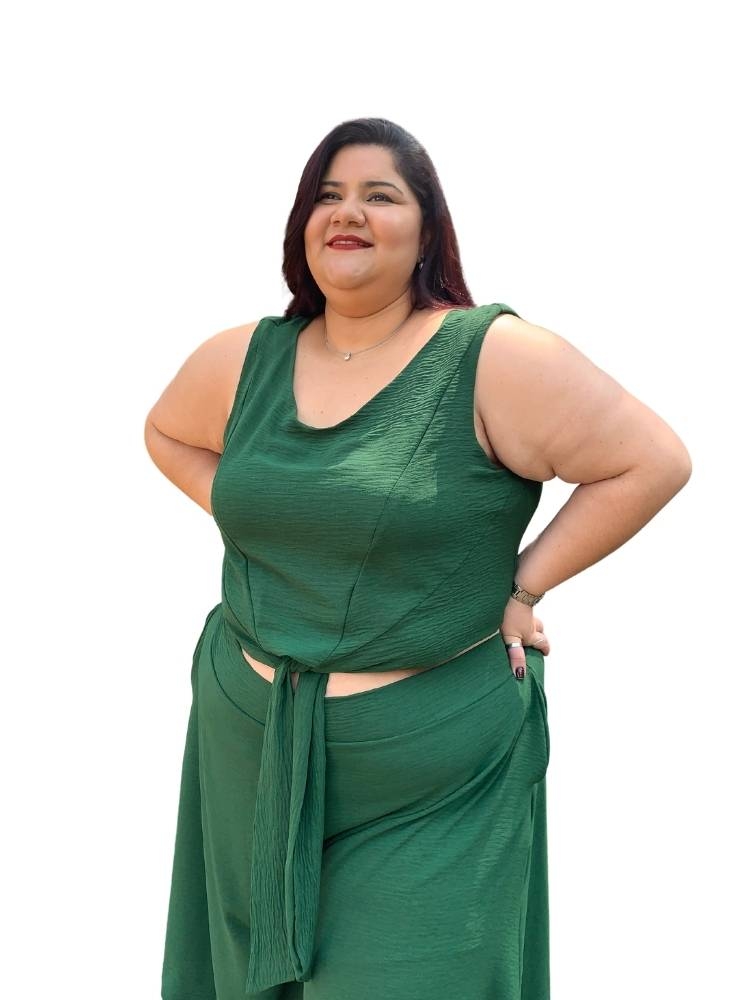 Cropped West Verde Esmeralda