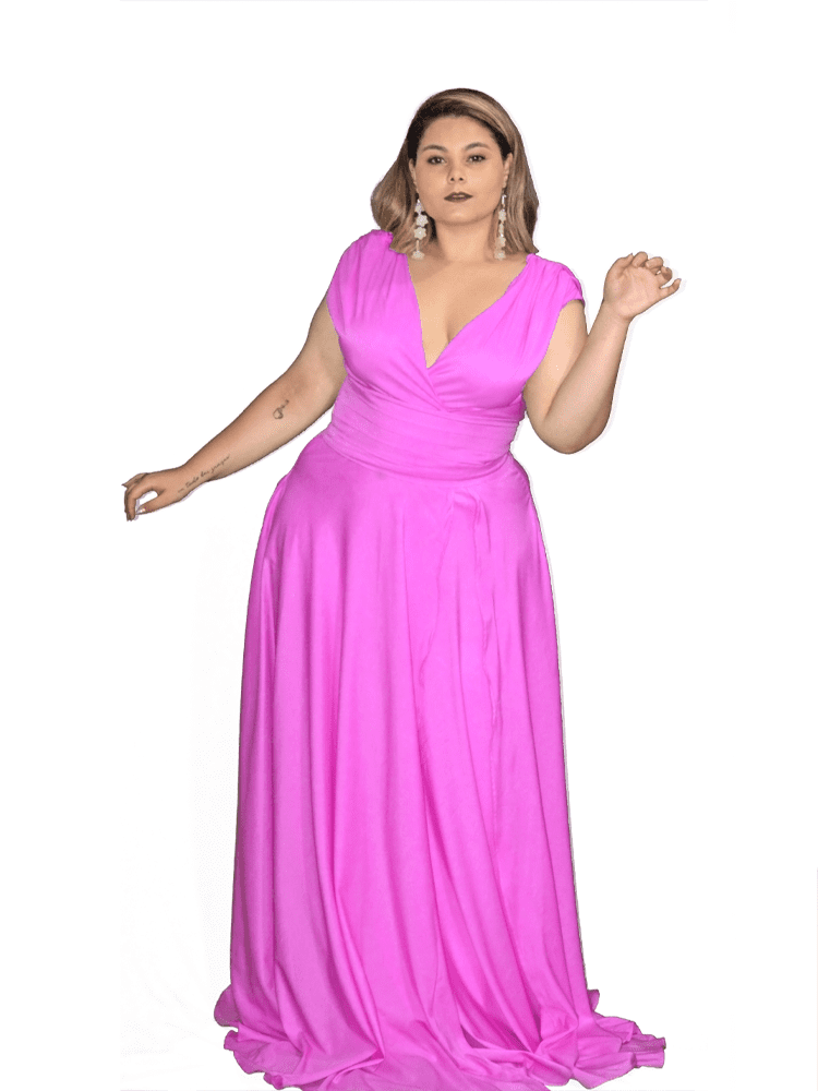 Vestido Madrinha Casamento Alice Fan Fúcsia