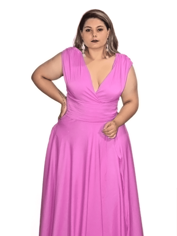 Vestido Madrinha Casamento Alice Fan Fúcsia