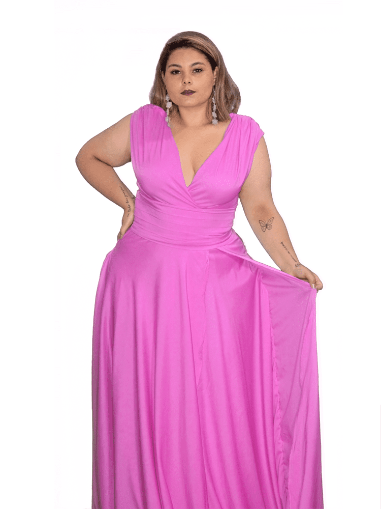 Vestido Madrinha Casamento Alice Fan Fúcsia