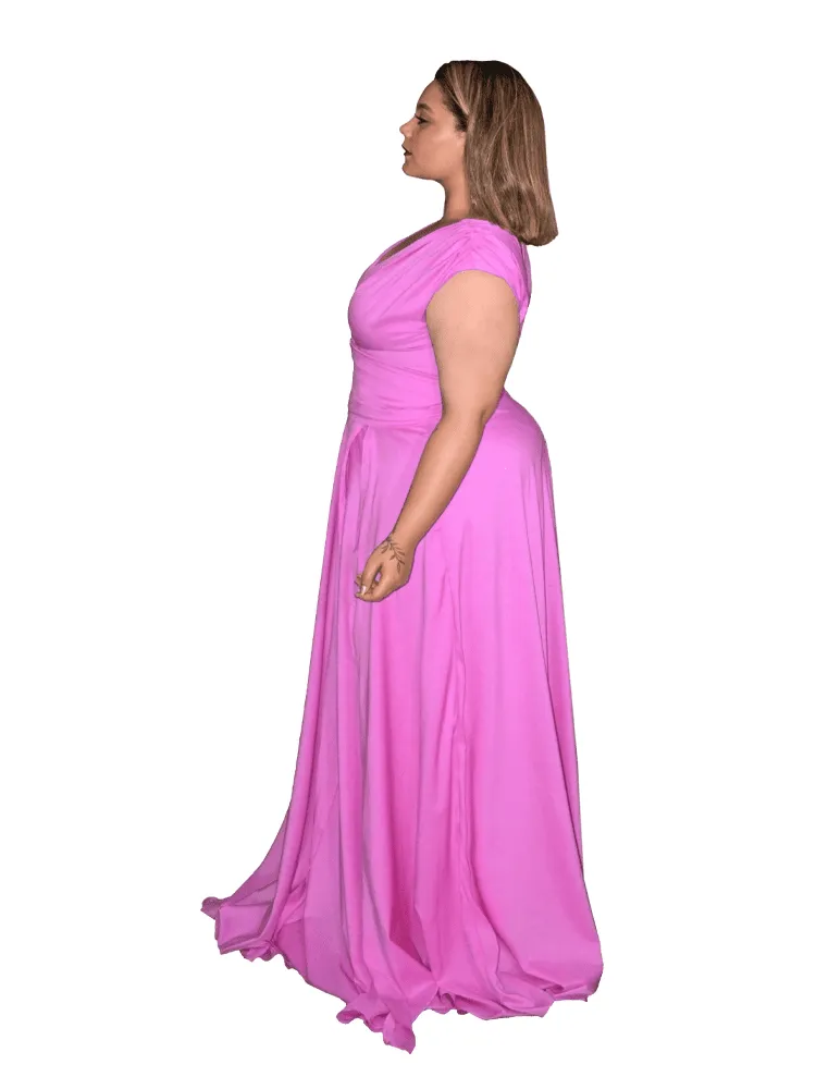 Vestido Madrinha Casamento Alice Fan Fúcsia