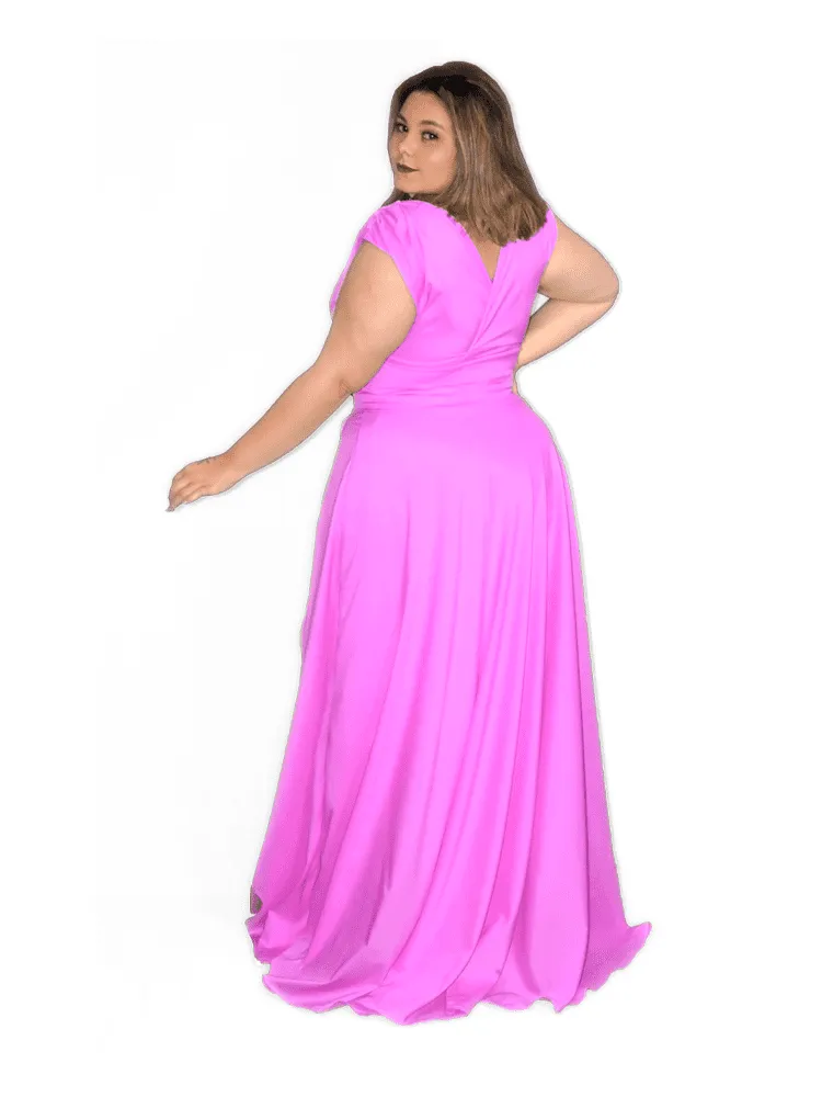 Vestido Madrinha Casamento Alice Fan Fúcsia