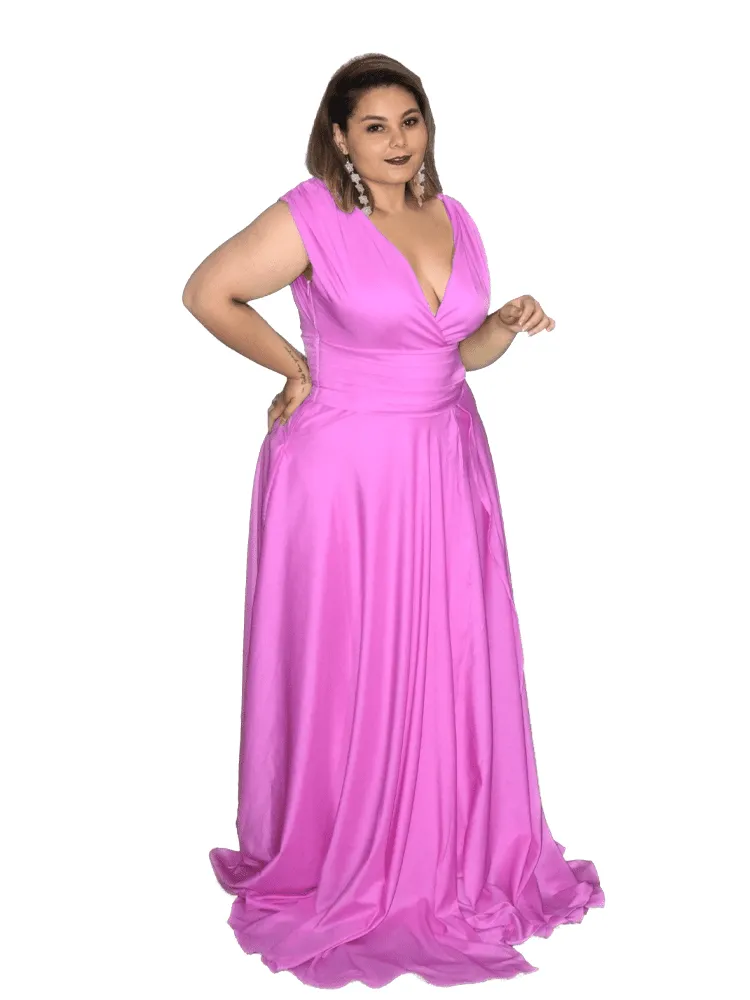 Vestido Madrinha Casamento Alice Fan Fúcsia