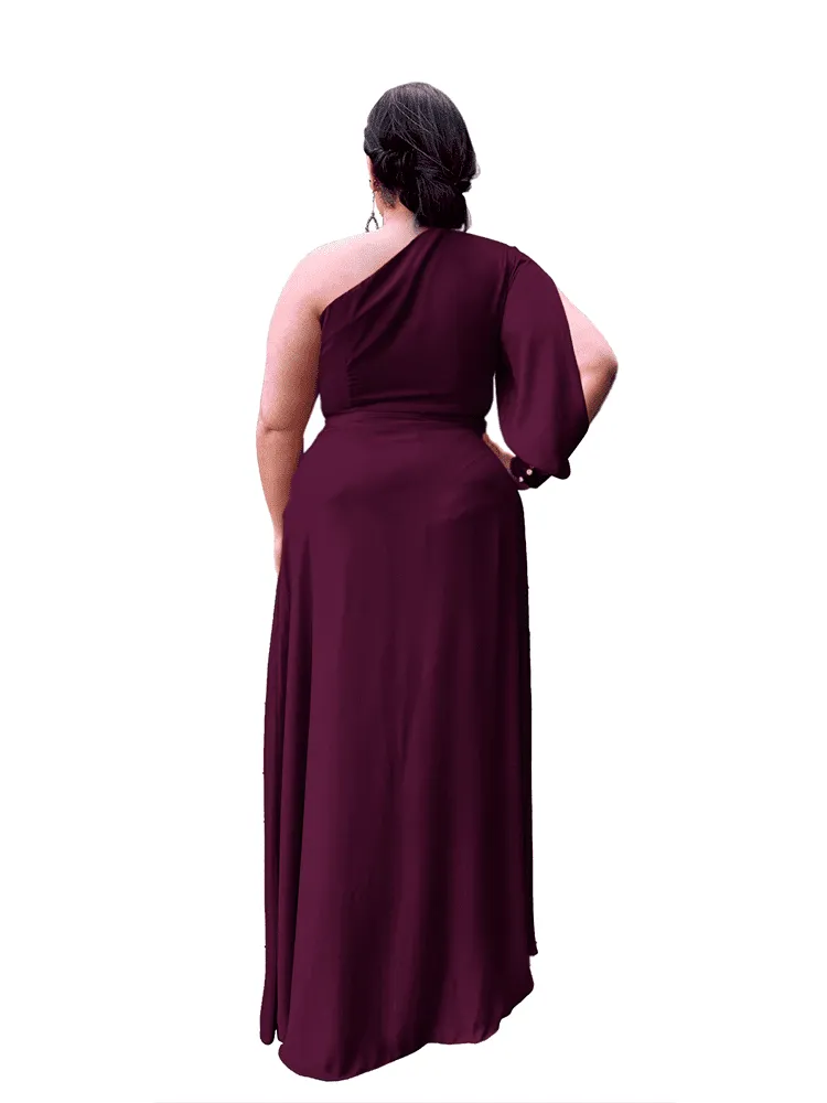 Vestido de Festa Nara Roxo Profundo