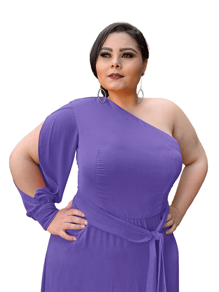 Vestido de Festa Nara Lilás Intenso