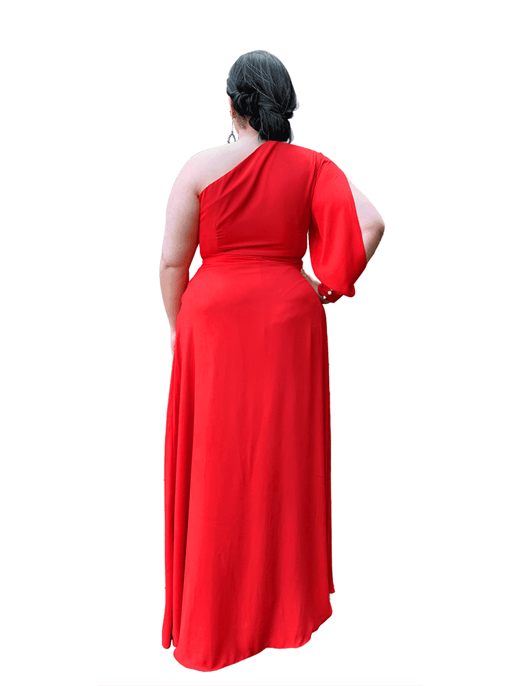 Vestido Madrinha de Casamento Vermelho Nara