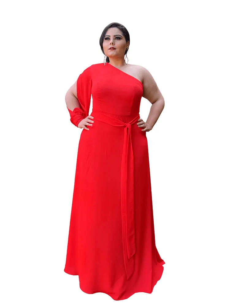 Vestido Madrinha de Casamento Vermelho Nara