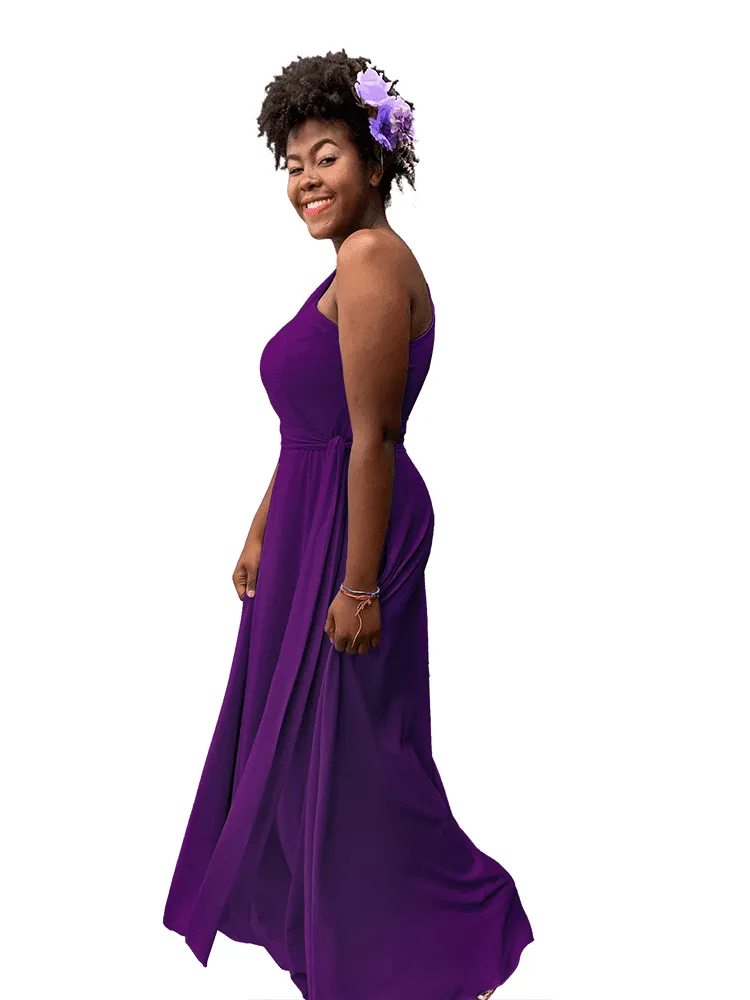 Vestido Madrinha de Casamento Sober Marsala Uva