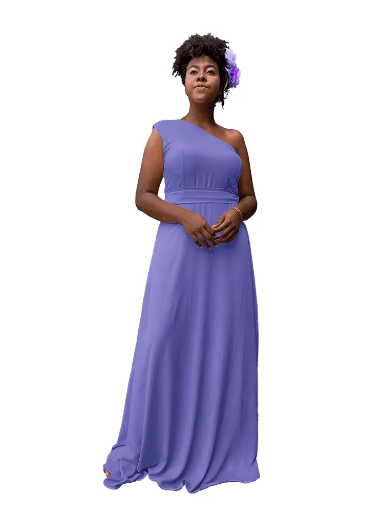 Vestido Madrinha de Casamento Sober Lilás Intenso