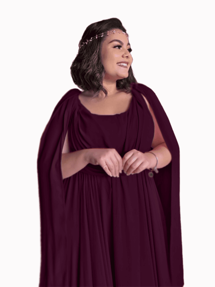 Vestido de Madrinha de Casamento Grace Roxo Profundo