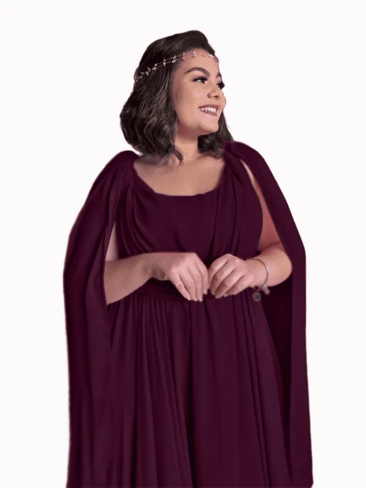 Vestido de Madrinha de Casamento Grace Roxo Profundo