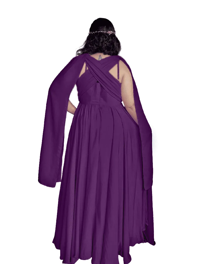Vestido de Madrinha de Casamento Grace Marsala Uva