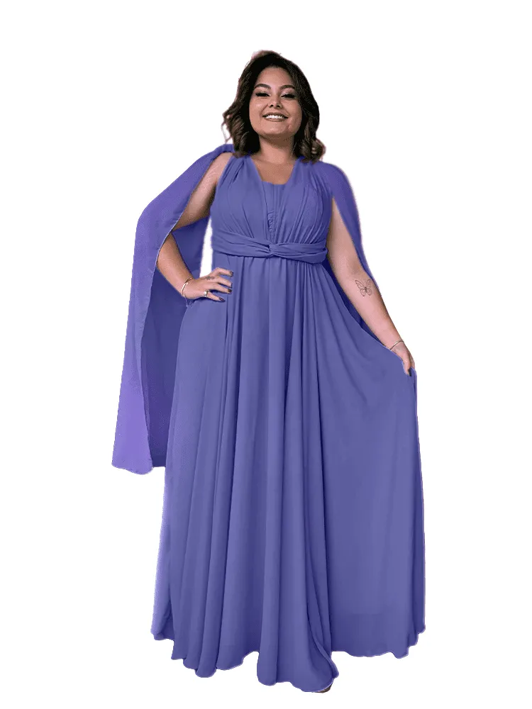 Vestido de Madrinha de Casamento Grace Lilás Intenso
