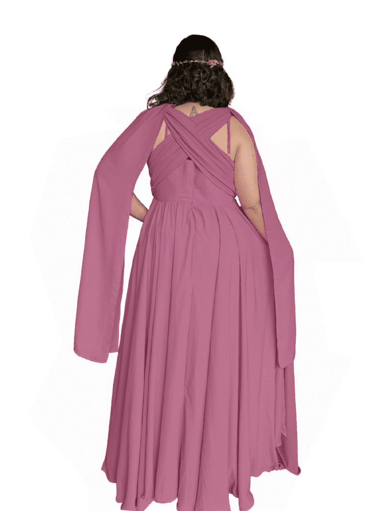 Vestido de Madrinha de Casamento Grace Malva Suave