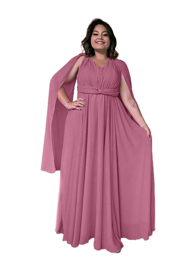 Vestido de Madrinha de Casamento Grace Malva Suave