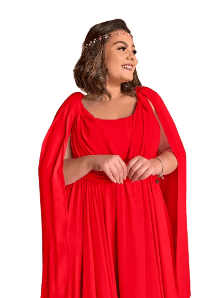 Vestido de Madrinha de Casamento Grace Vermelho 