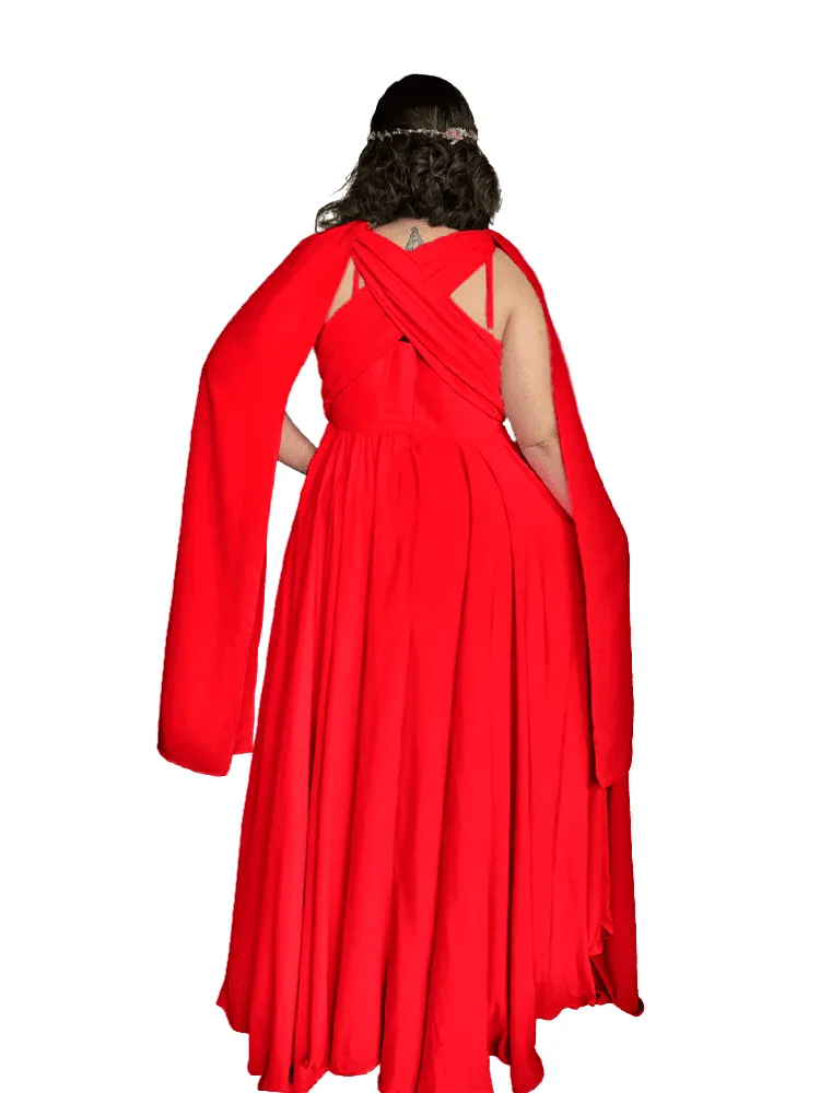 Vestido de Madrinha de Casamento Grace Vermelho 
