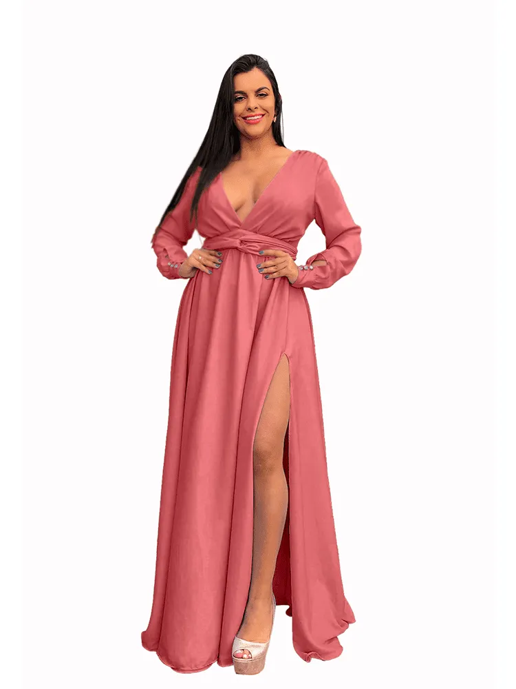 Vestido Madrinha de Casamento Amanda Rosa Envelhecido