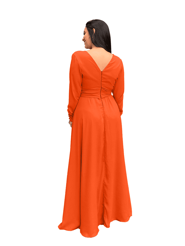 Vestido Madrinha de Casamento Amanda Laranja