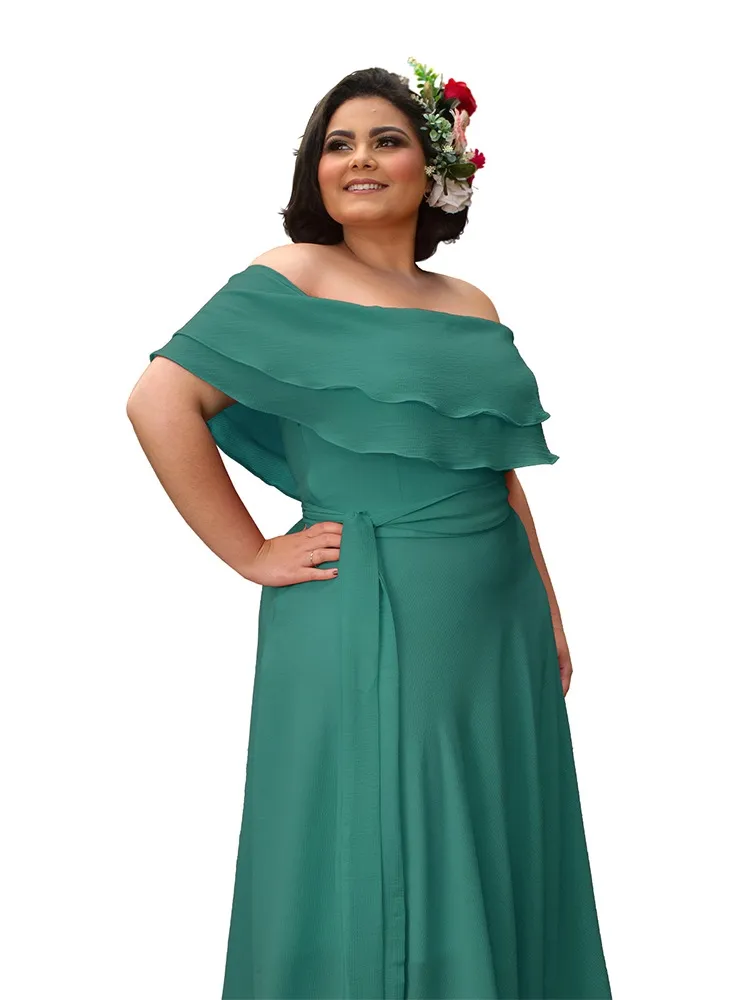 Vestido Madrinha de Casamento Honeymoon Verde Jade