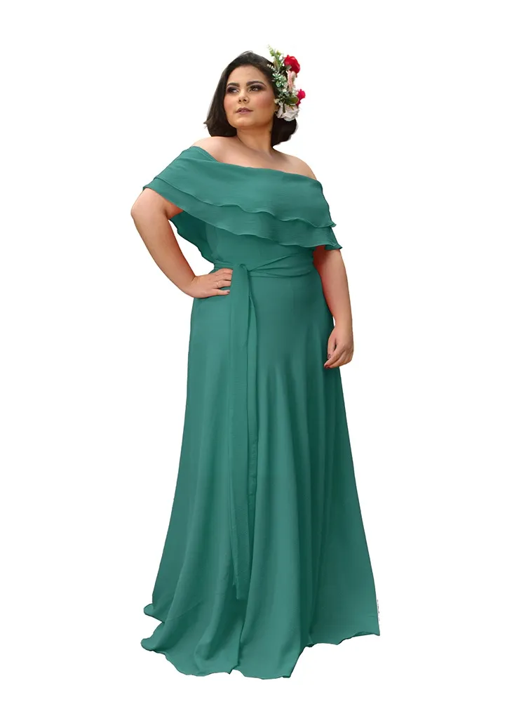 Vestido Madrinha de Casamento Honeymoon Verde Jade