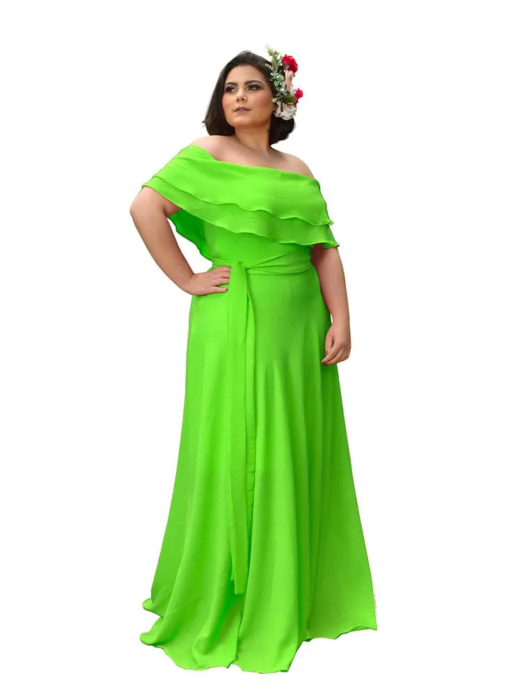 Vestido Madrinha de Casamento Honeymoon Verde Limão