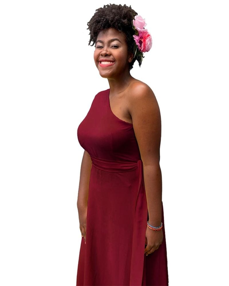 Vestido Madrinha Casamento Marsala Plus size Sober