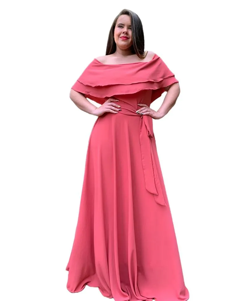 Vestido Madrinha de Casamento Honeymoon Rosa Envelhecido