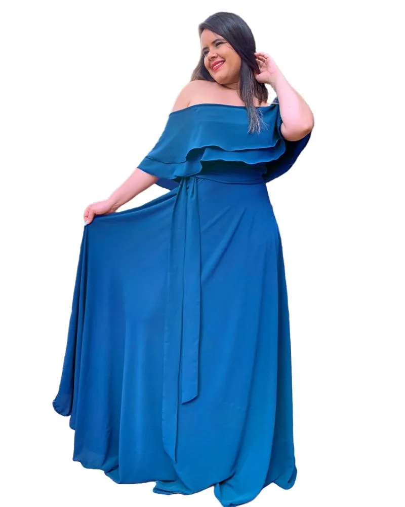 Vestido Madrinha de Casamento Honeymoon Azul Petróleo