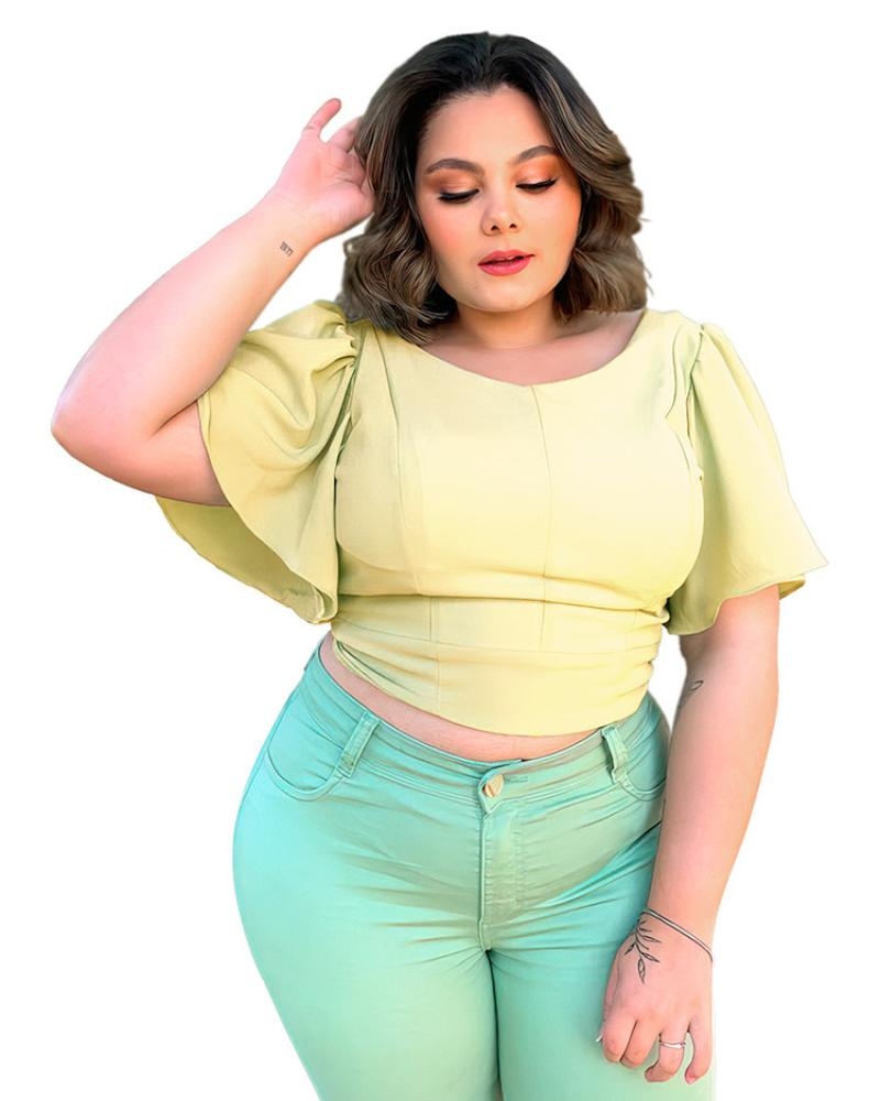 Cropped Dalila Amarelo