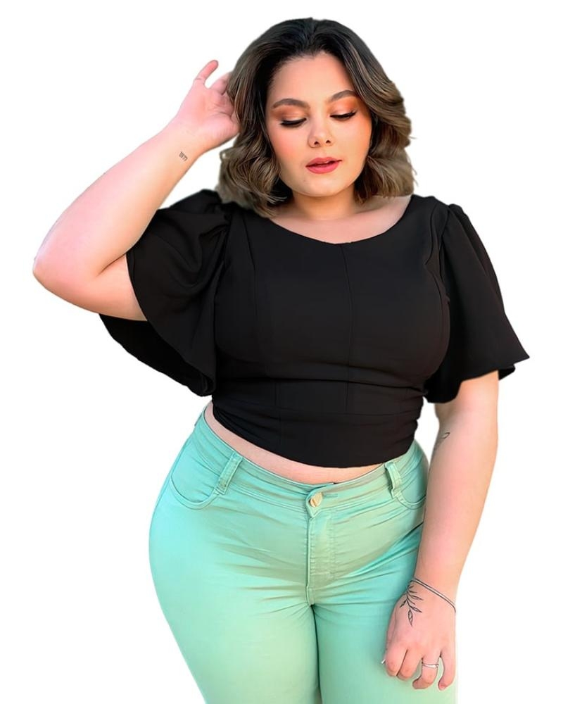 Cropped Dalila Preto