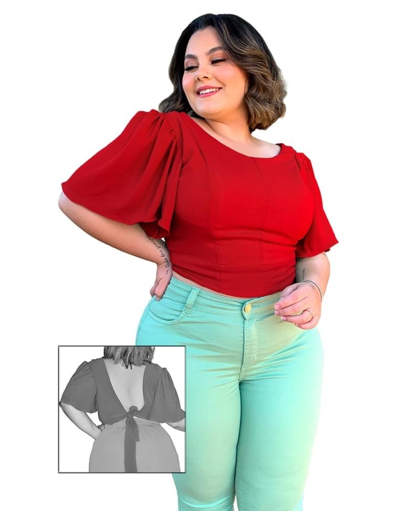 Cropped Dalila Vermelho