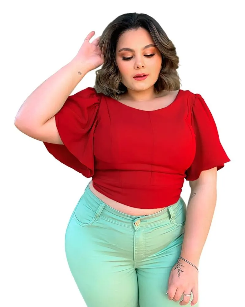 Cropped Dalila Vermelho