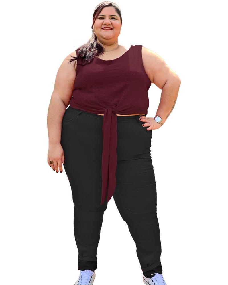 Cropped West Roxo Profundo