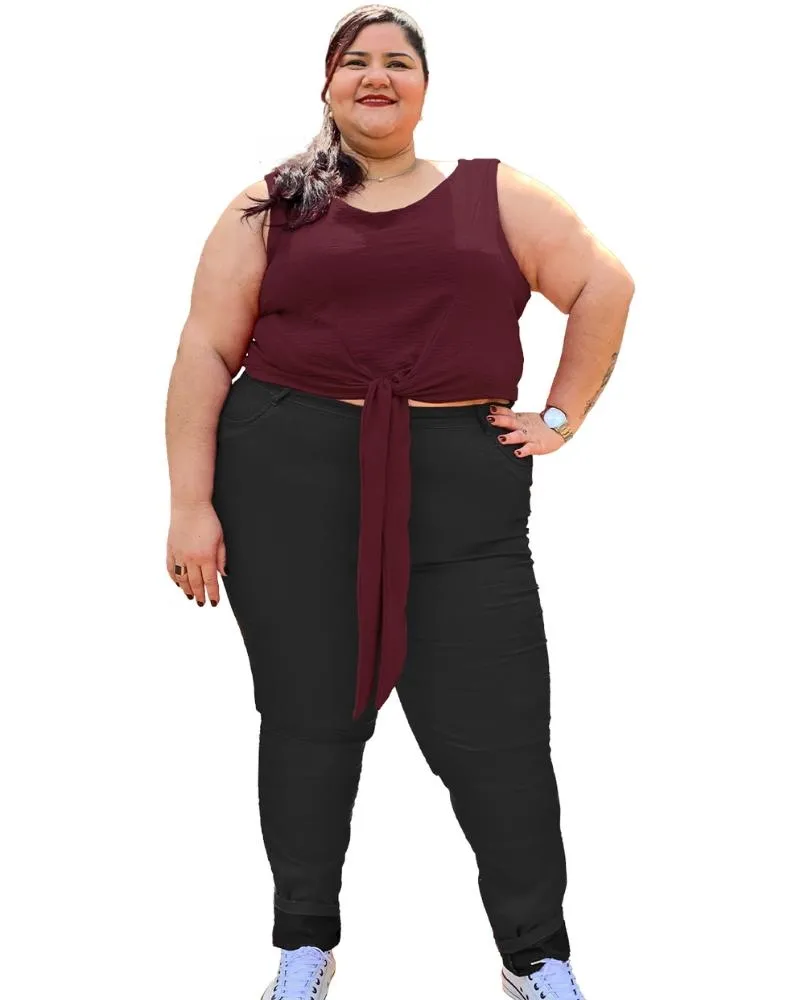 Cropped West Roxo Profundo