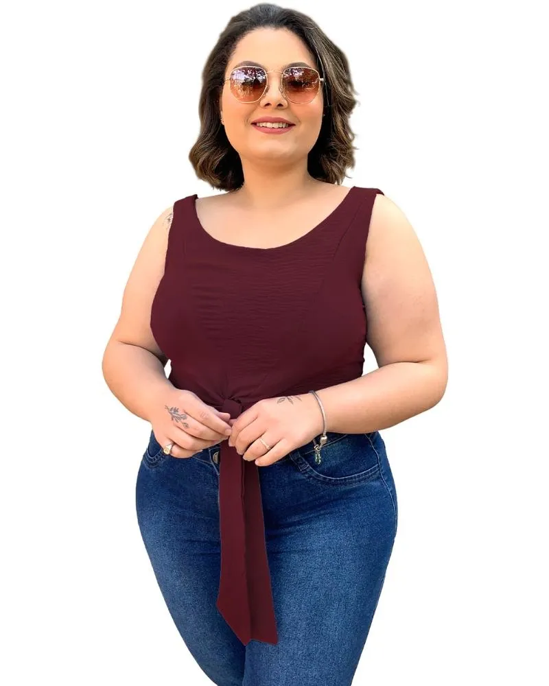 Cropped West Roxo Profundo