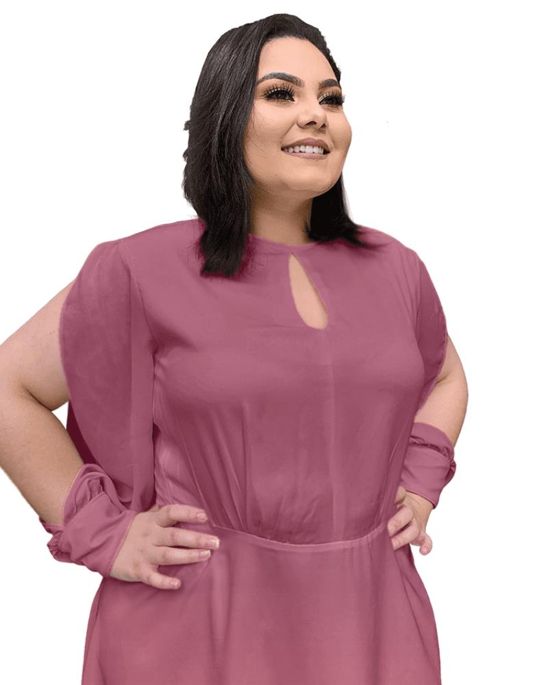 Vestido Curto Kate Malva Suave