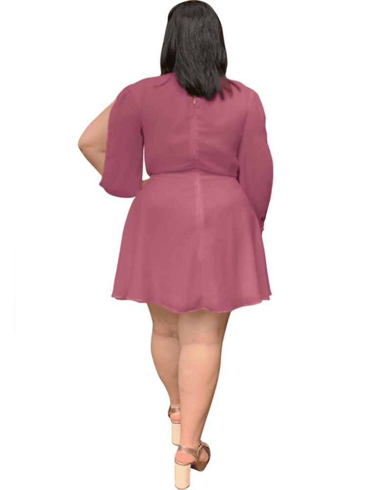 Vestido Curto Kate Malva Suave