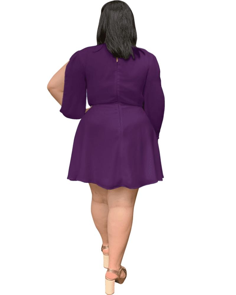 Vestido Curto Kate Marsala Uva