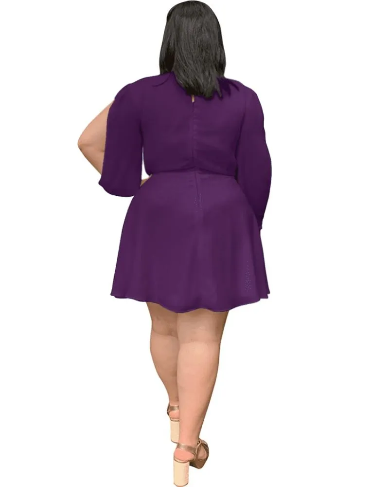 Vestido Curto Kate Marsala Uva