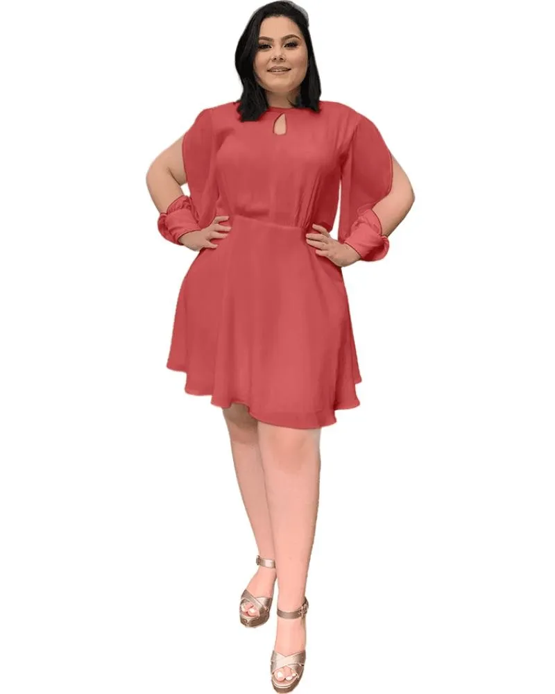 Vestido de Festa Curto Kate Rosa Envelhecido