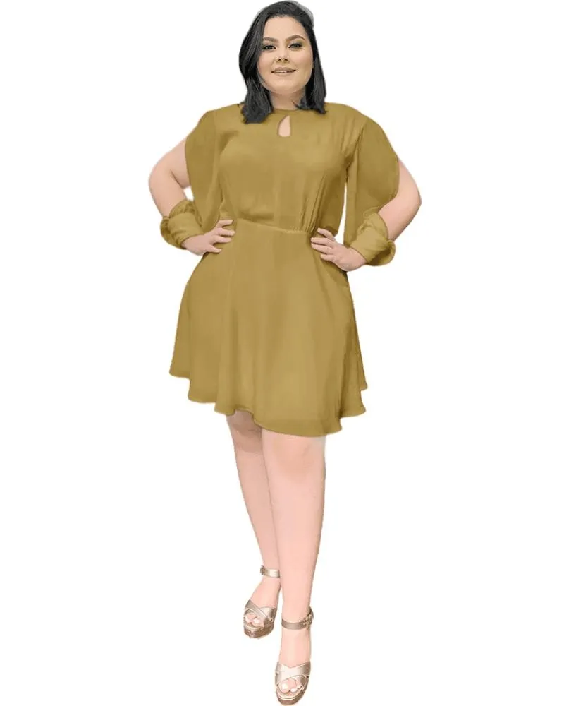 Vestido Curto Kate Mostarda