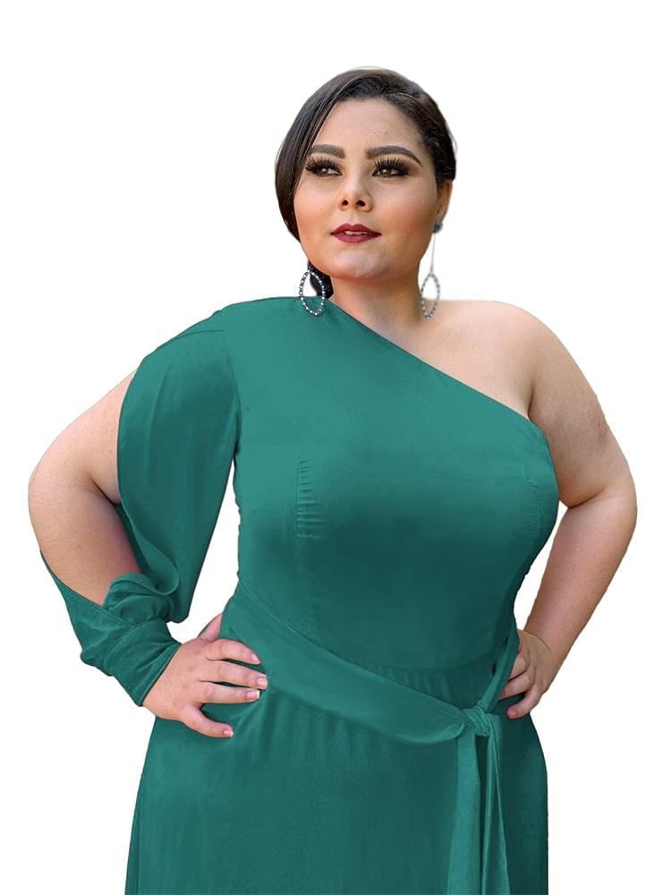 Vestido Madrinha de Casamento Verde Esmeralda Nara 