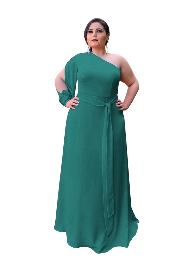 Vestido Madrinha de Casamento Verde Esmeralda Nara 